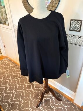 NEW Black Crewneck Pullover Sweatshirt 2x with tags Ideology